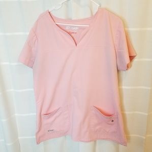XL Pink Scrub Top